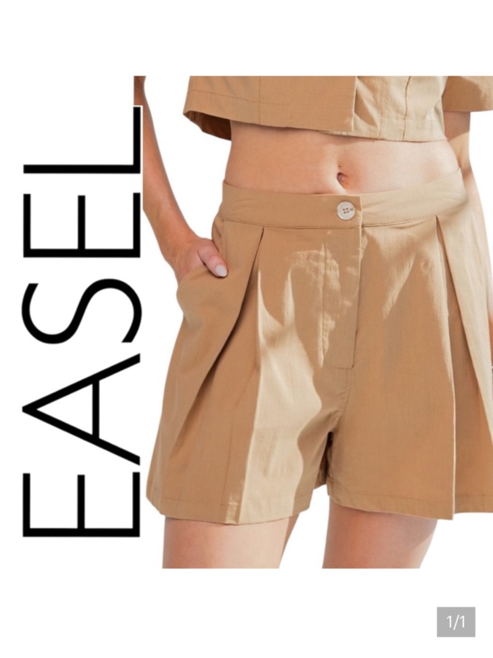 210:  EASEL NWT SHORTS LATTE (R2C)